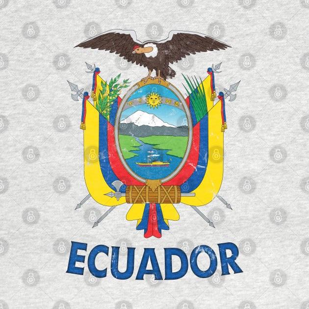 Ecuador - Faded Vintage Style Design by DankFutura